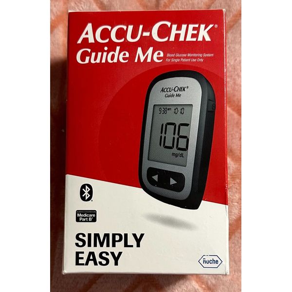 ACCU-CHEK GUIDE ME BLOOD GLUCOSE MONITORING SYSTEM LANCING DEVICE LANCETS/CASE32