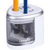 tenwin Electric Pencil Sharpener for Colored Pencils, Battery Operated Silver