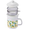 BACKYARD FAMILY Plune Enameled Oil Pot, Lemon