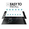 Screen Protector for Sony Xperia XA1- [Black] 3D Tempered Glass,[ Bubble-free Installation][Clear Scratch-Resistant][Case Friendly]
