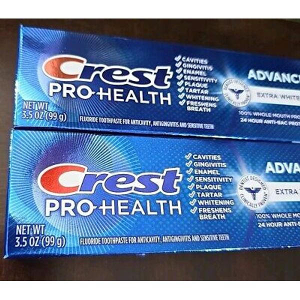 2 Crest Pro-Health Advanced Extra Whitening Toothpaste 3.5 oz (BN30)