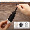 sourcing map E14 Socket Ring Removal Tool T Type with Lamp Shade Socket Rings for Medium Base, Light Replacing Accessories, White Pack of 15