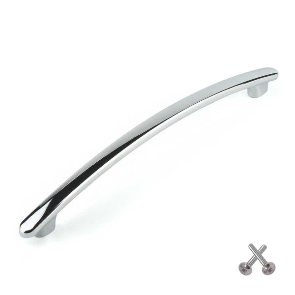 Chrome Bow Kitchen Cabinet Door Handle, Cupboard Drawer Bedroom furniture handles 160mm