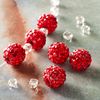 Red Clay Pavé Round Beads, 10mm by Bead Landing™