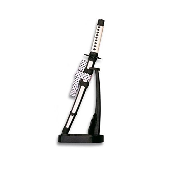 Brieföffner Katana schwarz/weiss mit Ständer