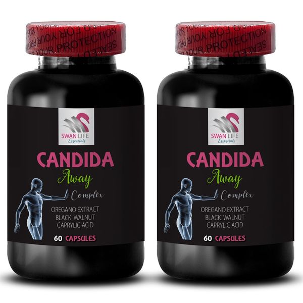 Aloe Vera Leaf benefits - CANDIDA CLEANSE - Black Walnut Hull capsules 2Bot