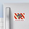 CafePress North Pole AK Flag Rectangle Magnet, 2"x3" Refrigerator Magnet