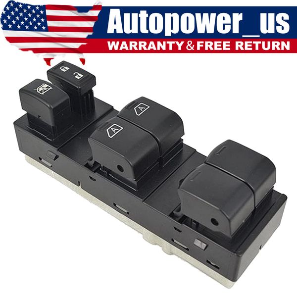 New Power Window Control Switch for 2009-2014 Nissan Murano Driver Side