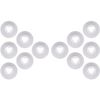 12 Pack Plastic Radiator Pipe Covers Pipe Collars for 15 mm Diameter Pipe (White)