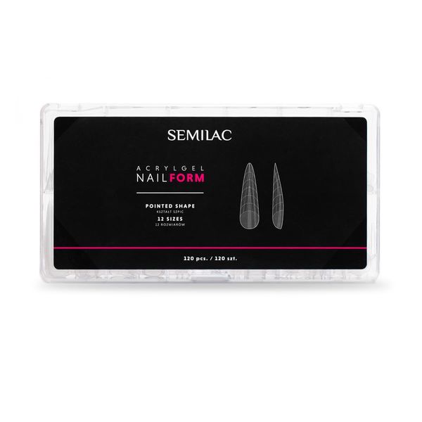 Semilac Acrylic Gel Nail Form Pointed 120 Pieces
