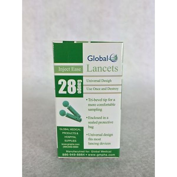 Lancets Universal 28-gauge 100ct. Sterile Single Use.