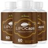 LipoCaps- Keto & Weight Support- 3 Bottles- 180 Capsules