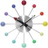 Infinity Instruments LTD. Orb Spoke Starburst Wall Clock, Rainbow, 15"