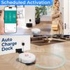 Smart Robot Vacuum and Mop Combo-  Soft and Hard Floors - White