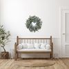 Puleo International 22" Artificial Flocked Lambs Ear Wreath