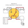 Blue Sea Systems 6007 m-Series Battery Switch Selector 4 Position, Red