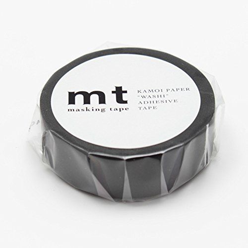Kamoi Processing Paper Masking Tape Matte Black MT01P207 [x3 pieces]