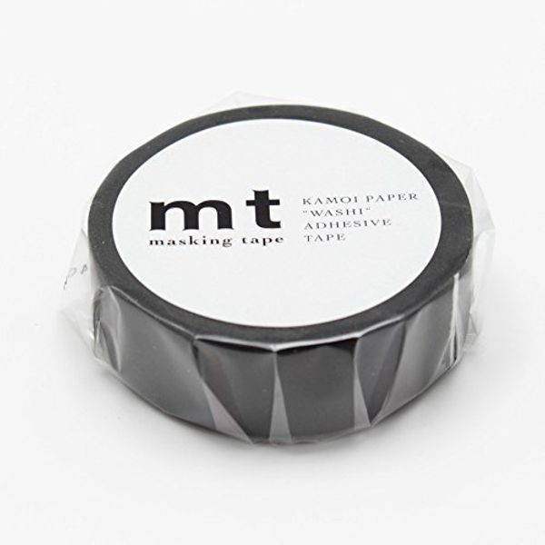 Kamoi Processing Paper Masking Tape Matte Black MT01P207 [x3 pieces]