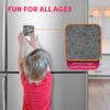 1 x Square MDF Fridge Magnet - Mini Astronaut Figure Alien Planet 35135