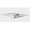 10" Square Silver Cake Board (3mm Thick) (Pack of 5)