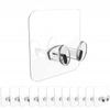 Set of 12 Waterproof Transparent Plug Hooks Multi-Purpose Wall Hooks