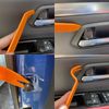 Lansonee 4 PCS Car Audio Dash Removal Plastic Pry Tools (Orange)