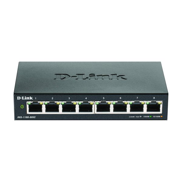 D-Link DGS-1100-08V2 M, Black
