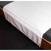 Washable Bed Protector/Pad with Tucks, White - Pack of 1