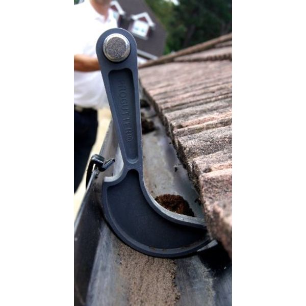 PROGUTTER 3603 half round gutter cleaning scraper, Grey, 21.0 cm*14.0 cm*2.0 cm