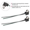 Qiilu 2 pcs Headlight Socket Harness, Headlight Lamp Bulb Socket Wiring Harness Connector Plug Adapter Line for H1 Bulb