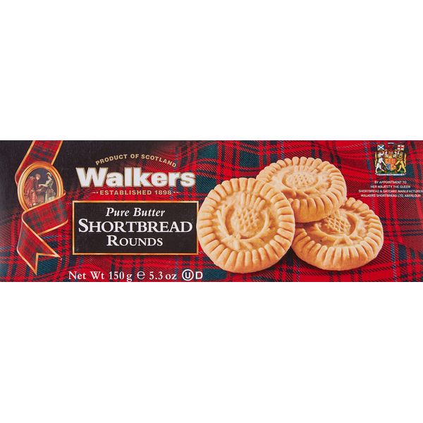 Walkers Pure Butter Shortbread, Rounds, 5.3 oz