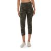 Danskin Women's Capri Legging, Olive Camo Print, Large