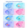 JMU Retainer Case with Vent Holes, 4 Pack, Mouth Guard Case with Tight Snap Closure, Orthodontic Denture Storage Container for Invisalign, Aligners, Night Guards, Retainer Box Dishwasher Safe