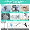 Fan Cleaner Brush Set, 9Pcs Fan Cleaning Duster, Bendable Cobweb Dust Cleaner