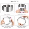 6"-12" Adjustable Stainless Steel Cake Ring Mould Baker Tool Baking Accessories