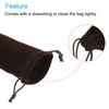 PATIKIL Microfiber Pouch 30x20cm Brown 2pcs Soft Storage Drawstring Gift Bag for Glasses Wedding