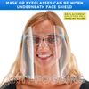 Salon World Safety Replacement Face Shields Only (100 Pack), Frame Not Included