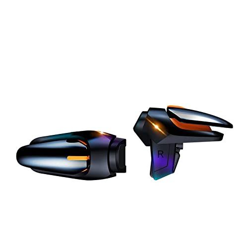BoxWave Gaming Gear Compatible with Oppo A57 4G - Touchscreen QuickTrigger Auto, Trigger Buttons Autofire Gaming Mobile FPS - Jet Black