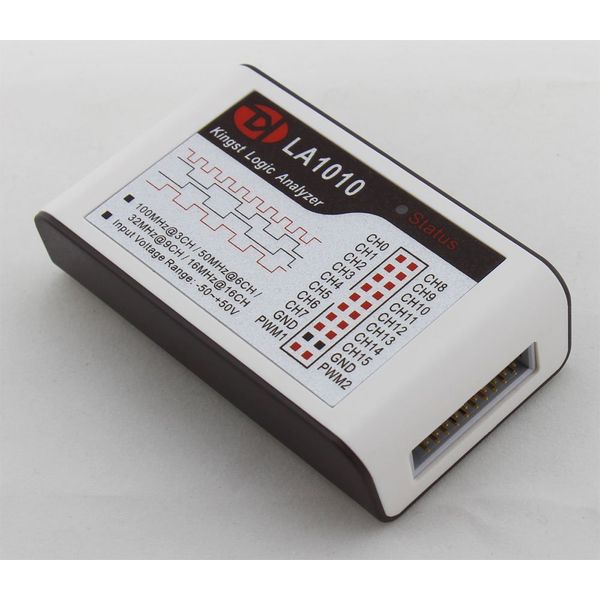 Kingst LA1010 USB Logic Analyzer 100M Max Sample Rate 16 Channel 10B Sample MCU ARM FPGA Debug Tool