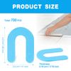 700 Pcs Tile Spacers 1/16 Inch, Horseshoe Shims, U Shape Plastic Shims (Blue)