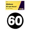 W4 60 mph Sticker - Black
