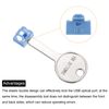 sourcing map 10pcs Port Blocker Locking RJ45 Port/Dust PC Blocker with Coded Key,Blue