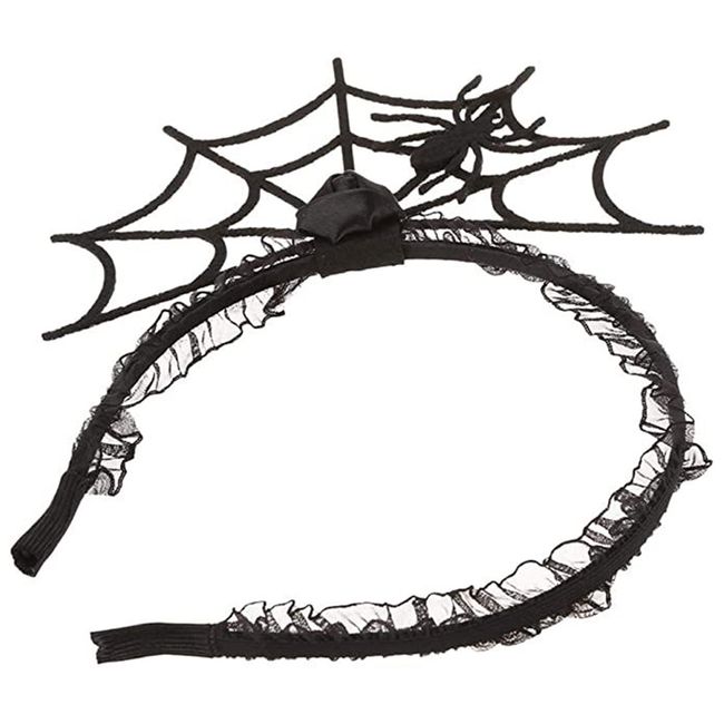 Halloween Headband,Halloween Black Spider Hair Hoop for Kids Women Girls,Halloween Party Headpiece,Spider Web Head Boppers,Spider Hair Accessories Halloween Headwear Halloween Costume Accessories