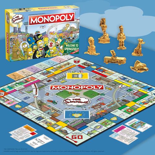 Monopoly The Simpsons Board Game | Based on Fox Series The Simpsons | Collectible Simpsons Merchandise | Themed Classic Monopoly Game