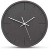 Modern Minimalist Dark Concrete Silent Wall Clock (Beige Hands)