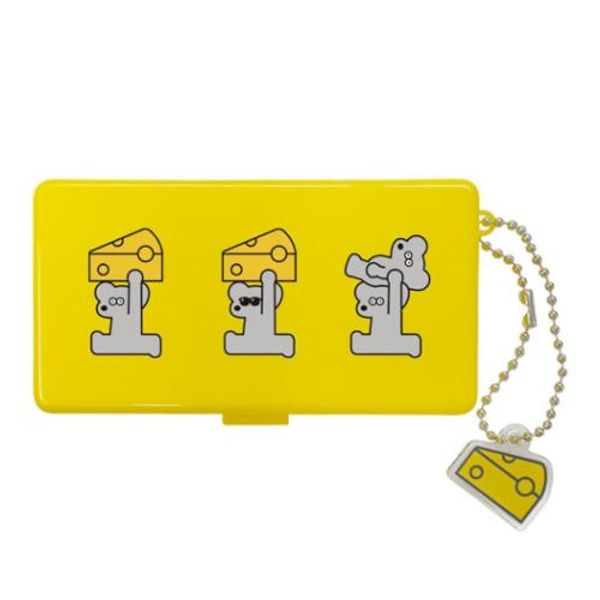 Mini case, pill case, Andy the Mouse, Yellow, Andy, Eye Up, Small item case, Storage, Cute, Mail order available