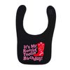 Flox Creative Black Bib It's My Rootin' Tootin' Birthday!