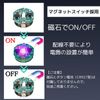 CHASO 4pcs Small LED Light Magnetic Switch Wireless Plastic Model Figure Gunpla Diorama Mini Decorative Button Cell Green
