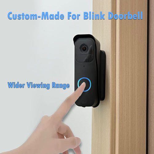Blink Video Doorbell Mount by IRONA, Adjustable Angel (up to 110 Degrees Tilt), Not Block Doorbell Sensor, Waterproof Bracket for Blink Video Doorbell, Easy Installation, Black