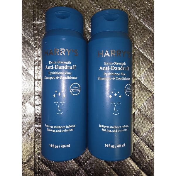 Harry s Men s Extra-Strength Anti-Dandruff 2-in-1, 14 fl oz Lot Of 2
